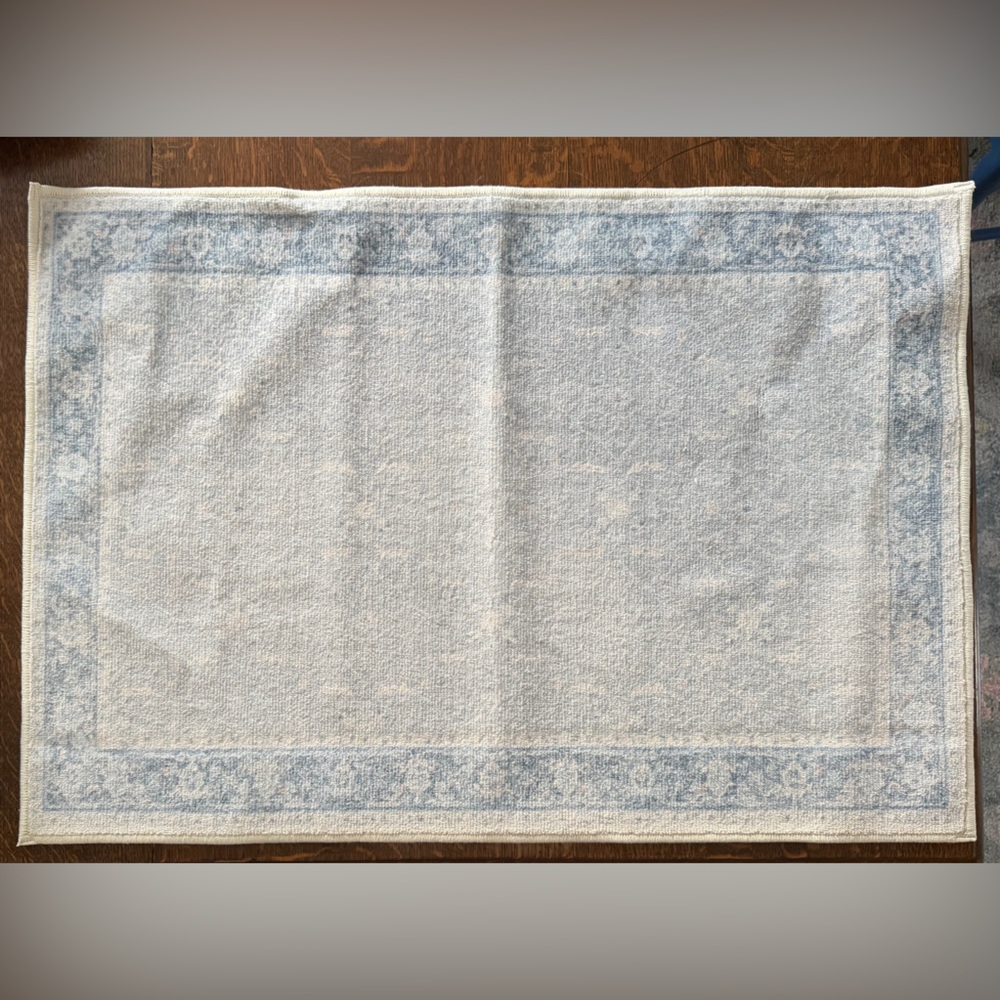 Ruggable Celestine Soft Blue Washable 2’x3’- Rug Cover - new/unused